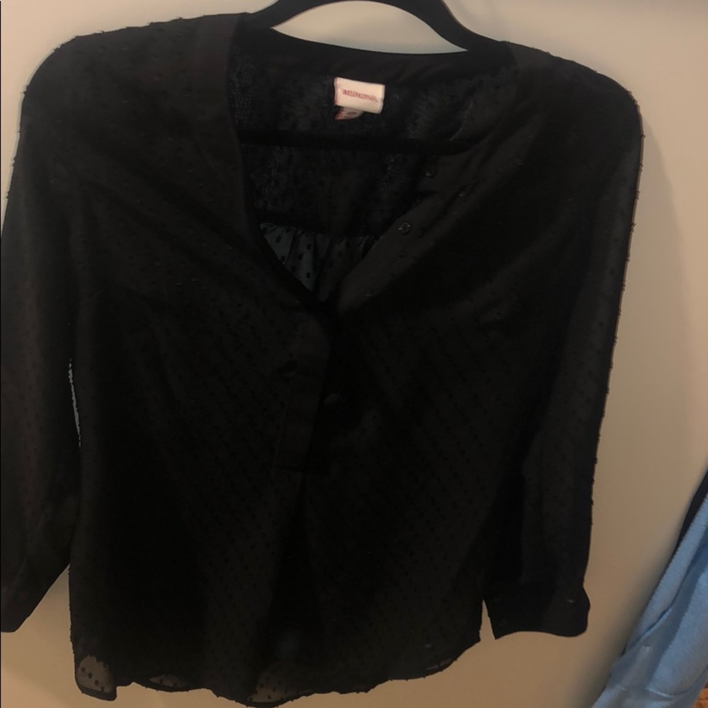 Black tunic dress shirt